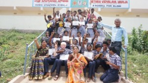 Blind School college students Gitam university3