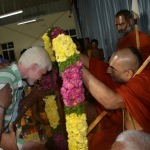 Blind Students Receiving Mangalasaasanams From HH Chinna Jeeyar