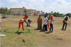 Blind Student Talent Shotput