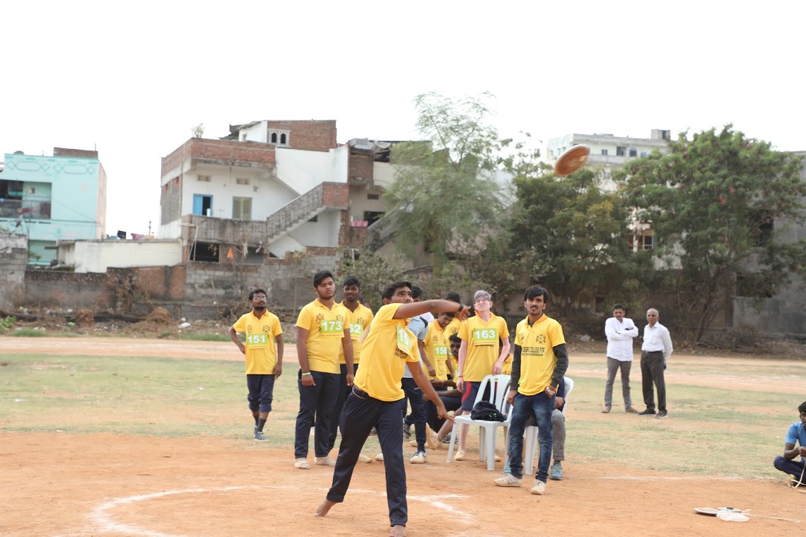 Javelin throw Netra students