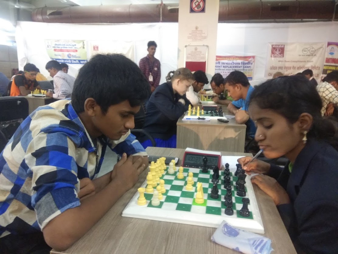 Netra degree students sports chess