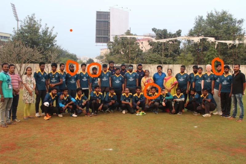 Nethravidyalaya Crickettournament trials Nethravidyalaya Crickettournament trials