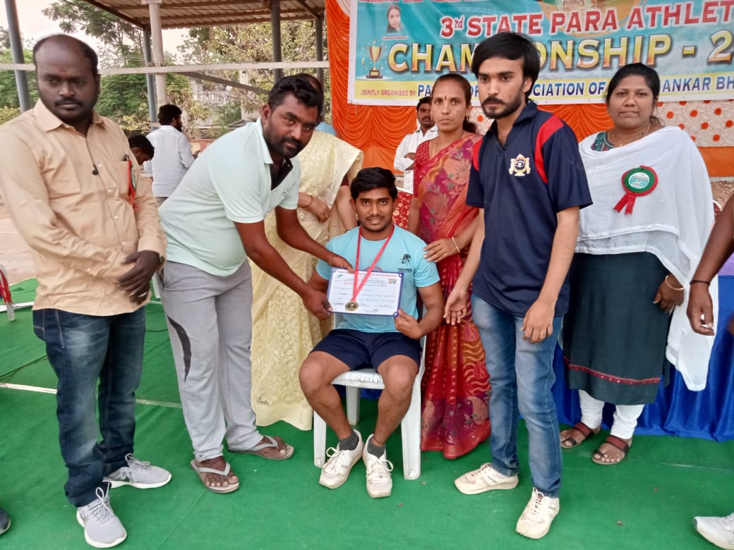 Nethra bring home 12 Gold medals from Telangana Paralympics