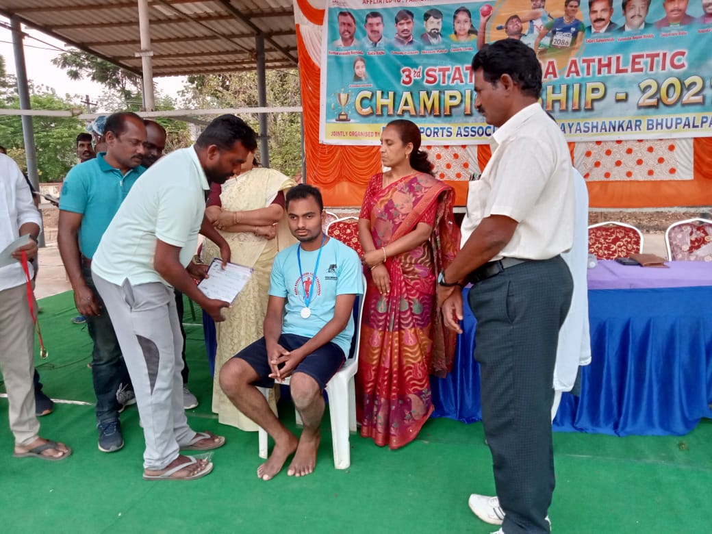 Nethra bring home 12 Gold medals from Telangana Paralympics2