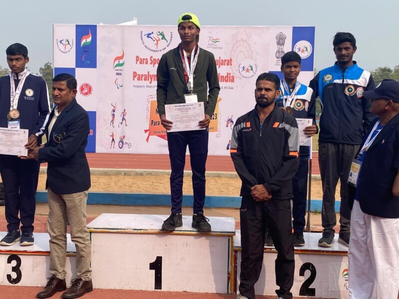 Gold medals secured In para Athletics by netra vidyala student