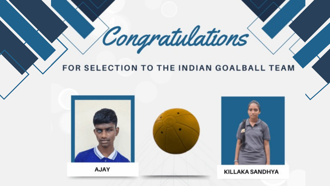 Nethra Vidyalaya to Team India — A Proud Moment in Goalball Excellence